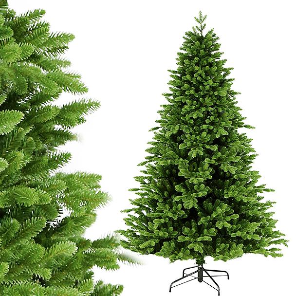 Изкуствено дърво 180 см високо, с интегриран LED, ДВОЙНО ЦВЯТ - топло бяло + многоцветно