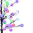 Декоративно дърво с памучни глобуси и светодиоди, 88 x цветен LED