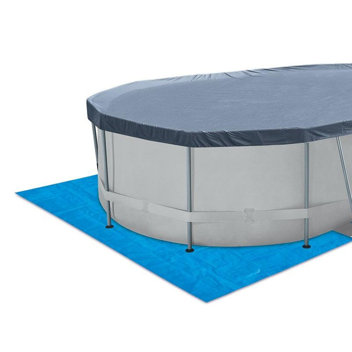 Овален басейн с метална рамка Summer Waves 488x305x107cm (Пълен комплект с включени аксесоари)