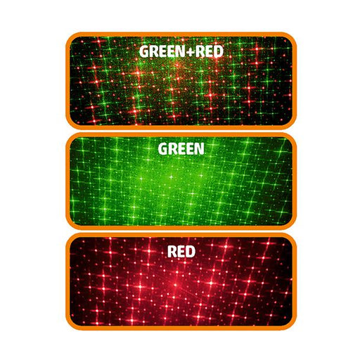 Лазерен проектор, зелен, червен, ярък