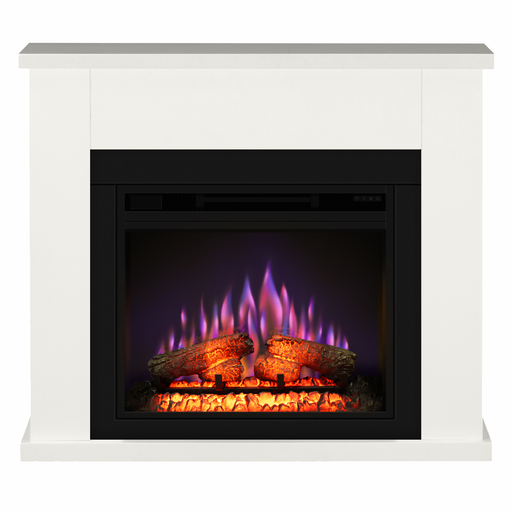 ЕКО ВАНИЛИЯ електрическа камина, с 23 инча Еко пламък огнище, инфрачервено отопление, цветови гами, 3D пламък и звук