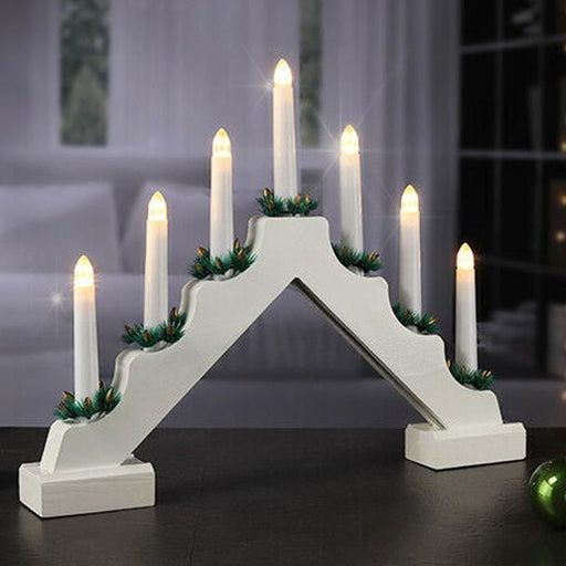 Коледна украса за прозорец, включва: пирамидални свещи, ела, звезда и ангел