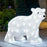 Коледна украса, Лазерен проектор и 2 LED фигурки - Снежен човек 90 см и Бяла мечка 42 см