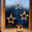 Коледна украса за прозорец, включва: пирамидални свещи, ела, звезда и ангел