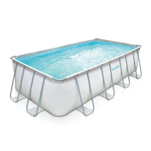 Правоъгълен басейн с метална рамка Elite Summer Waves 549 cm x 274 cm x 132 cm (KIT в комплект с аксесоари включени)