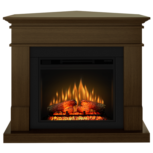 ЪГЛОВА камина ОРЕХ, 23 инча Еко пламък огнище, инфрачервено отопление, цветови гами, 3D пламък и звук