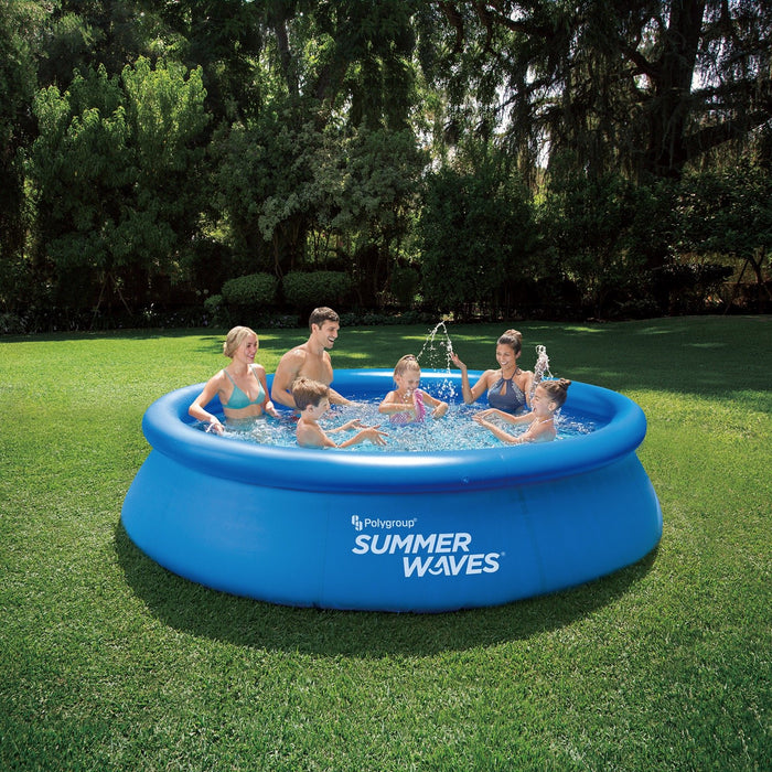 Басейн Instant "Summer Waves" с надуваем пръстен; Размери 306 x 76 см (включена филтърна помпа)