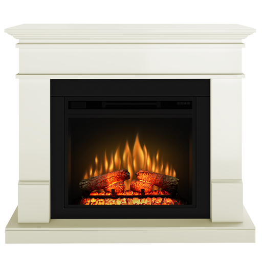 Ванила камина, класическа с ECOFLAME 23" огнище, 3D пламък, ИНФРАЧЕРВЕНО отопление и звук